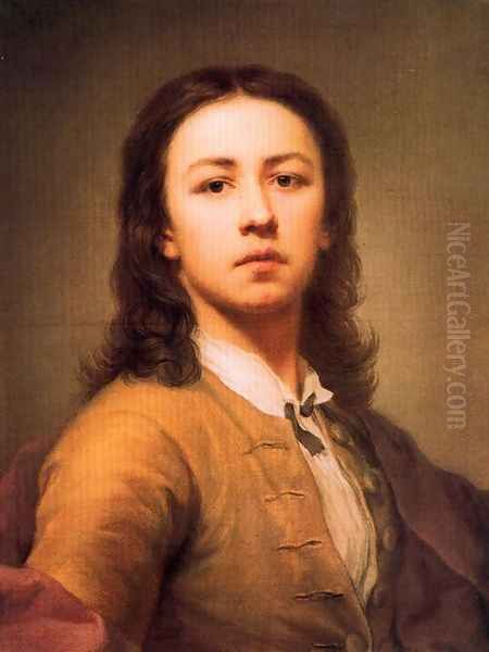 Self-portrait 4 Oil Painting by Anton Raphael Mengs