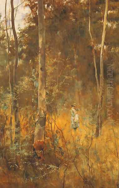 Lost Oil Painting by Frederick McCubbin