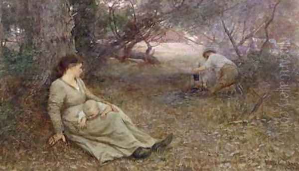 On the Wallaby Track 1896 Oil Painting by Frederick McCubbin