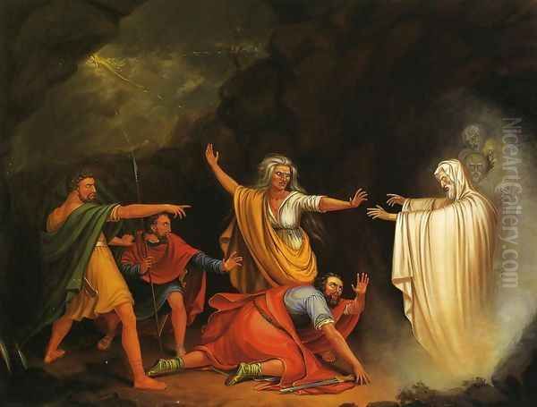 Saul and the Witch of Endor Oil Painting by William Sidney Mount