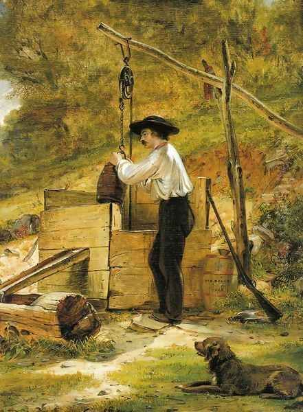 At the Well Oil Painting by William Sidney Mount