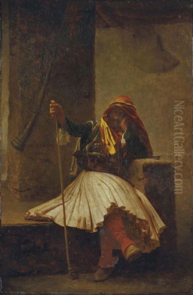 Arnaute Buvant Oil Painting by Jean-Leon Gerome