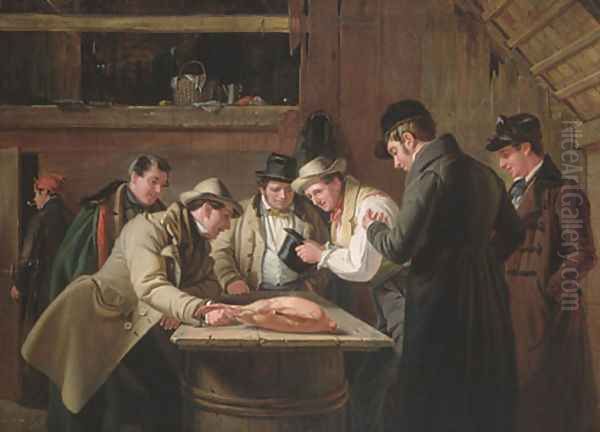 The Raffle (Raffling for the Goose) Oil Painting by William Sidney Mount