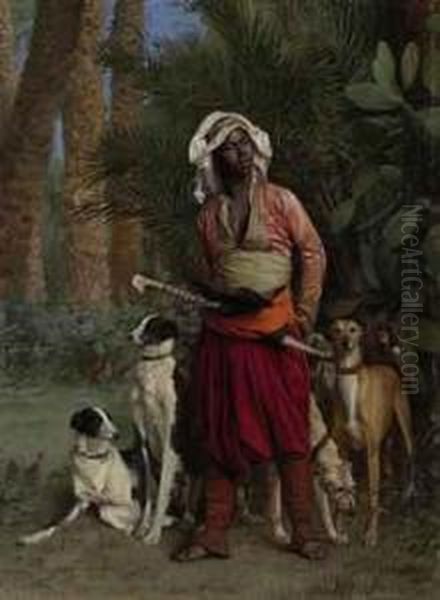 Master Of The Hounds Oil Painting by Jean-Leon Gerome