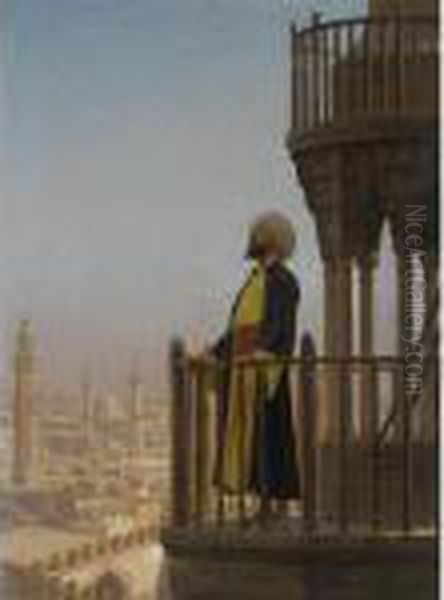 Le Muezzin Oil Painting by Jean-Leon Gerome