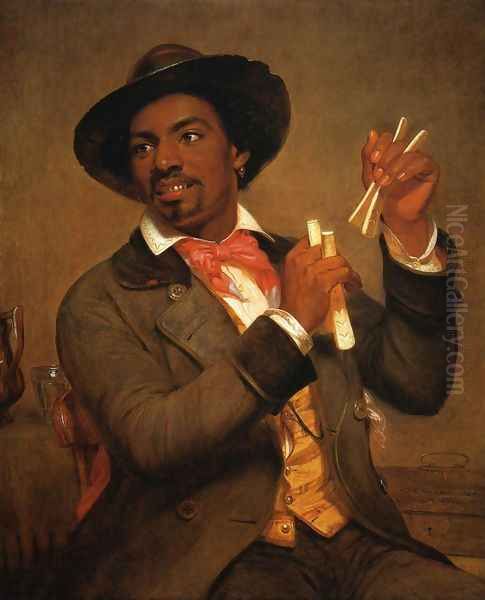 The Bone Player Oil Painting by William Sidney Mount