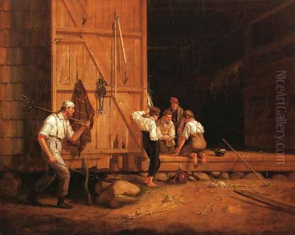 The Truant Gamblers Oil Painting by William Sidney Mount