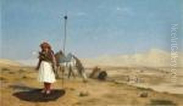 La Priere Dans Le Desert Oil Painting by Jean-Leon Gerome