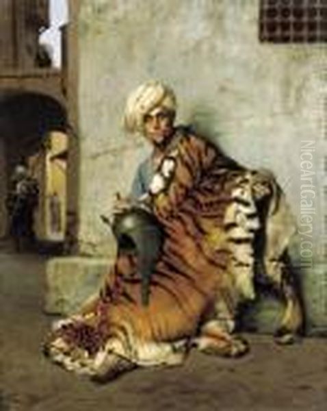 Brocanteur De Gloire (the Pelt Merchant, Cairo) Oil Painting by Jean-Leon Gerome