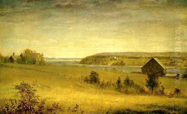 Thomas Strongs House, Setauket, Long Island Oil Painting by William Sidney Mount