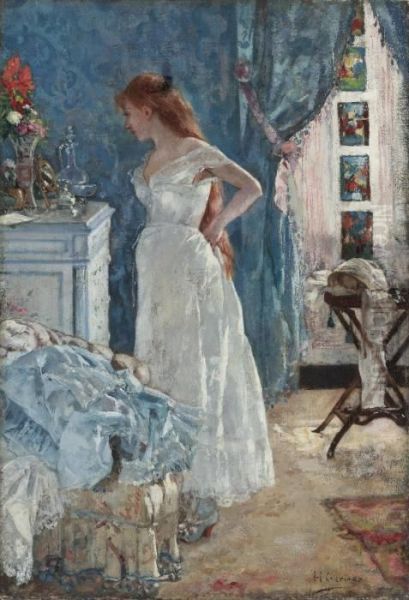 La Toilette Oil Painting by Henri Gervex