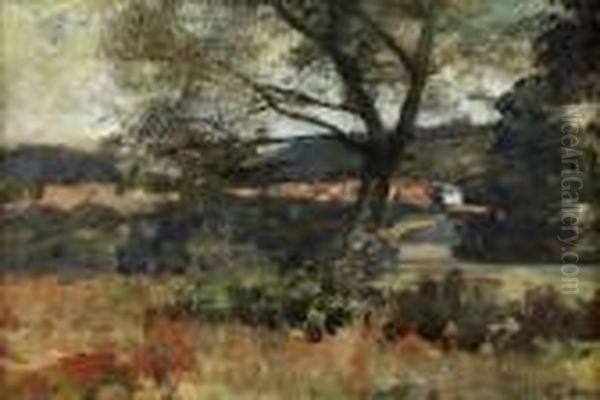 Paysage Oil Painting by Henri Gervex