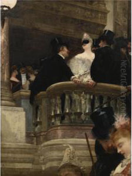 Le Bal De L'opera Oil Painting by Henri Gervex