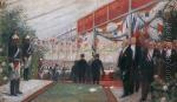 Le Congres Des Maires De France Oil Painting by Henri Gervex