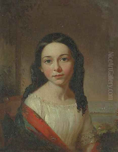 Portrait of Maria Seabury Oil Painting by William Sidney Mount