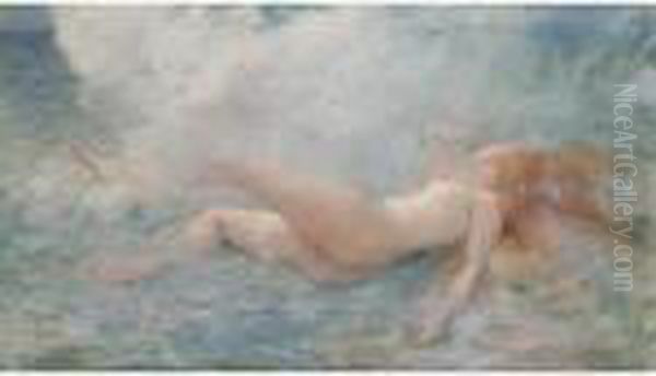 Roulee Par La Vague Oil Painting by Henri Gervex