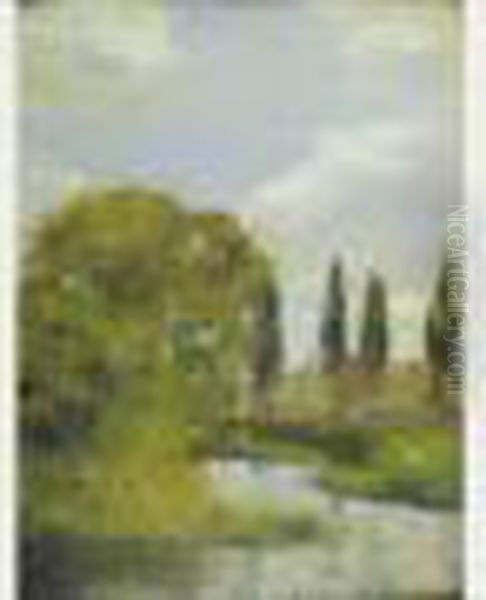 Paysage Oil Painting by Henri Gervex