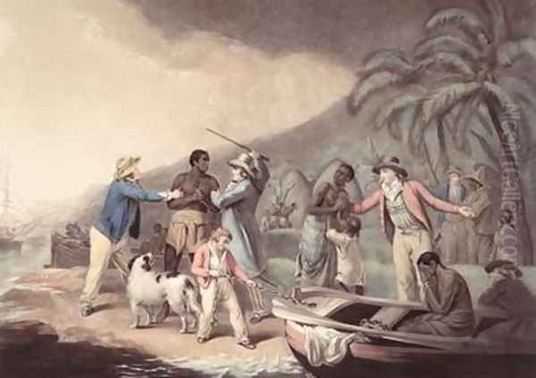 The Slave Trade Oil Painting by George Morland