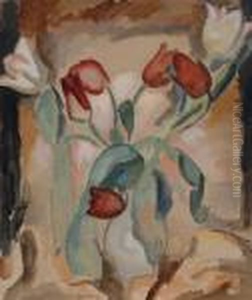 Tulips Oil Painting by Leo Gestel