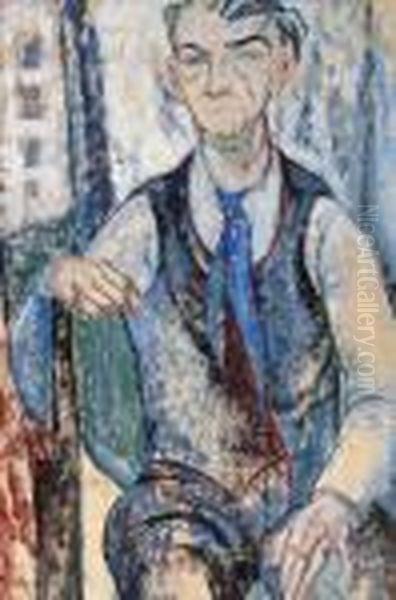 Self Portrait Oil Painting by Leo Gestel