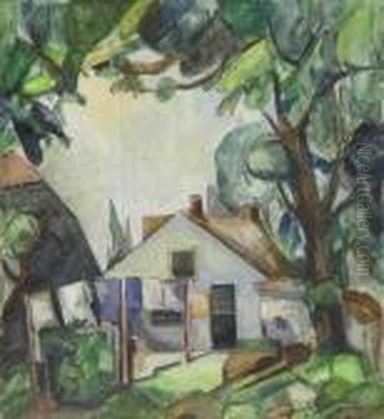 Haus Im Grunen Oil Painting by Leo Gestel