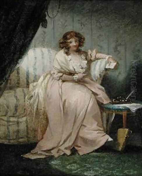 A Woman Called Anne the Artists Wife 1790-1800 Oil Painting by George Morland