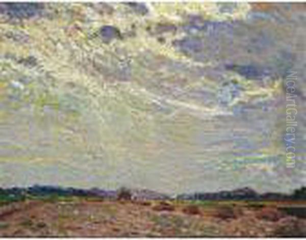 Landschap Bij Montfoort Oil Painting by Leo Gestel