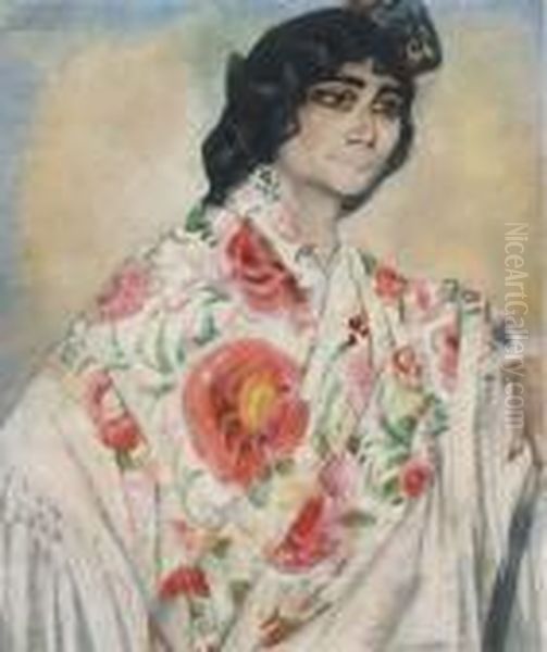 Gitana Oil Painting by Leo Gestel