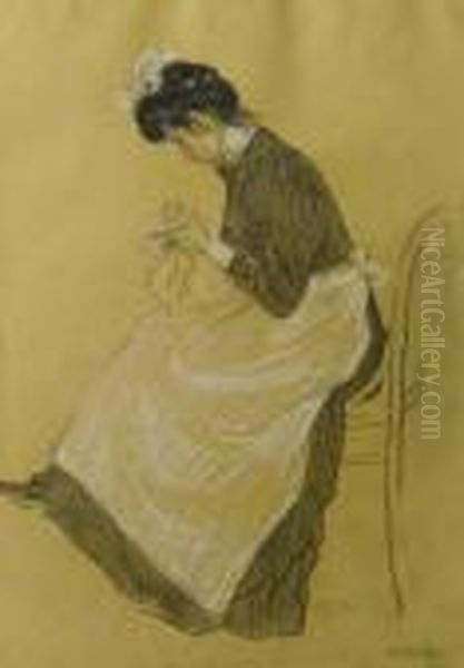 Liza Oil Painting by Leo Gestel