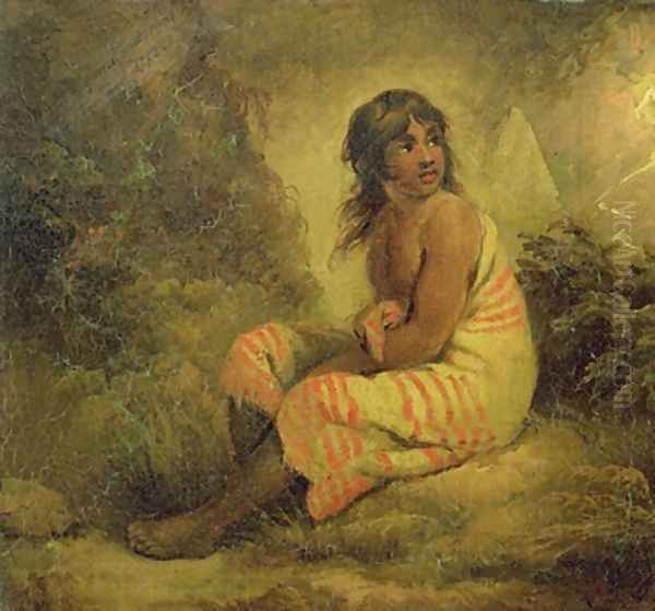 Indian Girl 1793 Oil Painting by George Morland