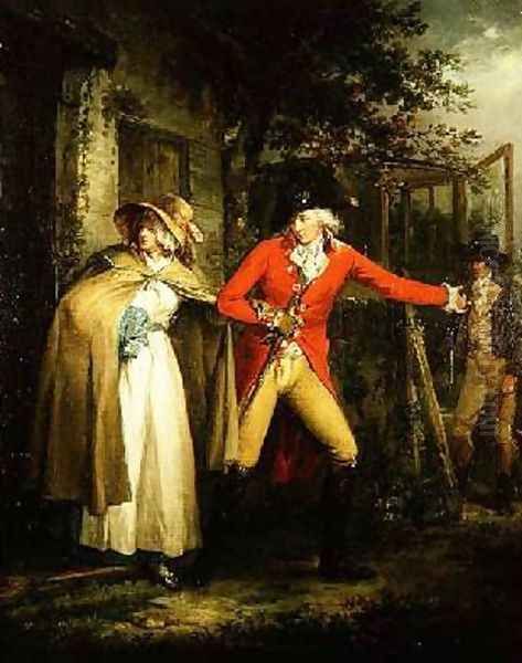 The Story of Laetitia The Elopement Oil Painting by George Morland