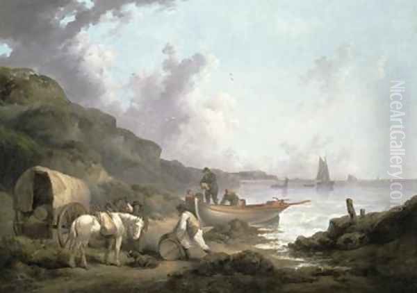 The Smugglers 1792 Oil Painting by George Morland