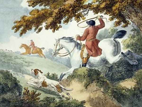 Hunting Oil Painting by George Morland