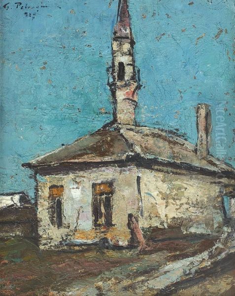 Geamie La Mangalia Oil Painting by Petrascu Gheorghe