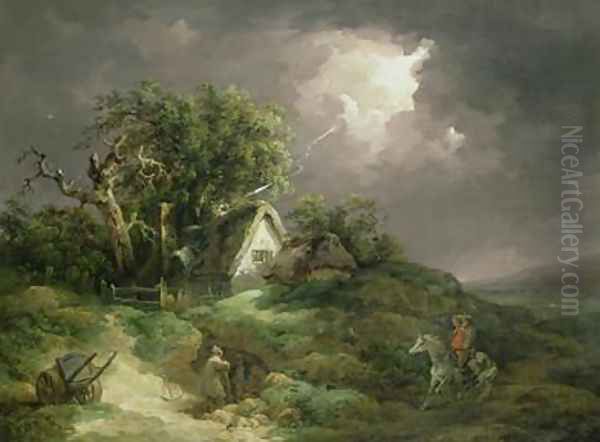 The Coming Storm Isle of Wight 1789 Oil Painting by George Morland