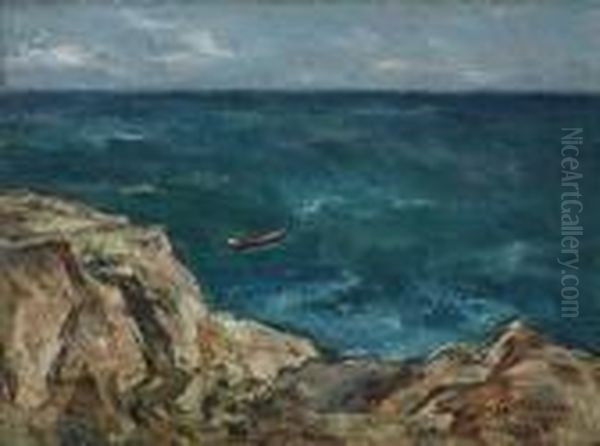 The Sea At Tekirghiol by Petrascu Gheorghe