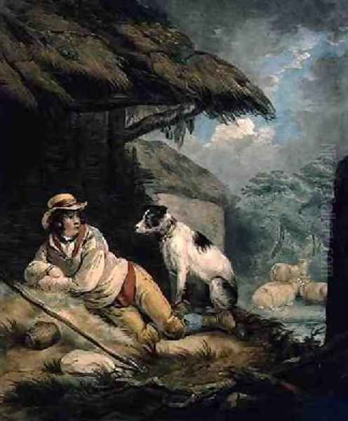 The Shepherd Oil Painting by George Morland