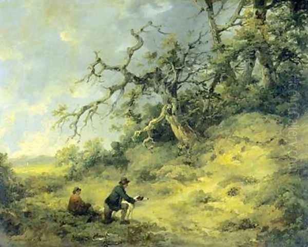 Ferreting 1792 Oil Painting by George Morland