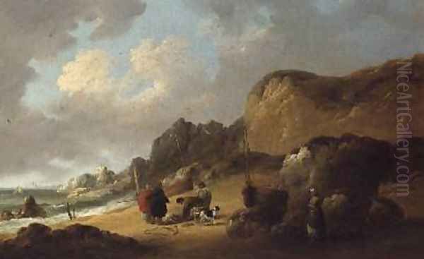 Pricing the Days Catch Oil Painting by George Morland