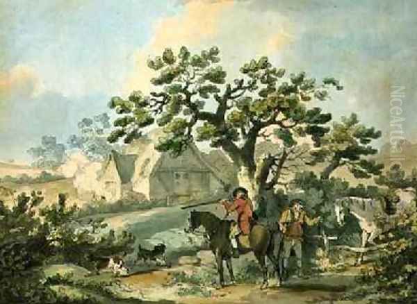 Partridge Shooting Oil Painting by George Morland