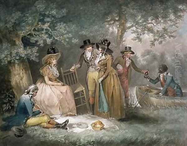 The Anglers Repast 2 Oil Painting by George Morland