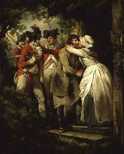 The Deserters Farewell 1792 Oil Painting by George Morland