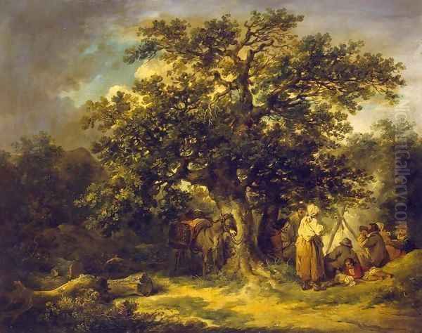 Gipsies Oil Painting by George Morland