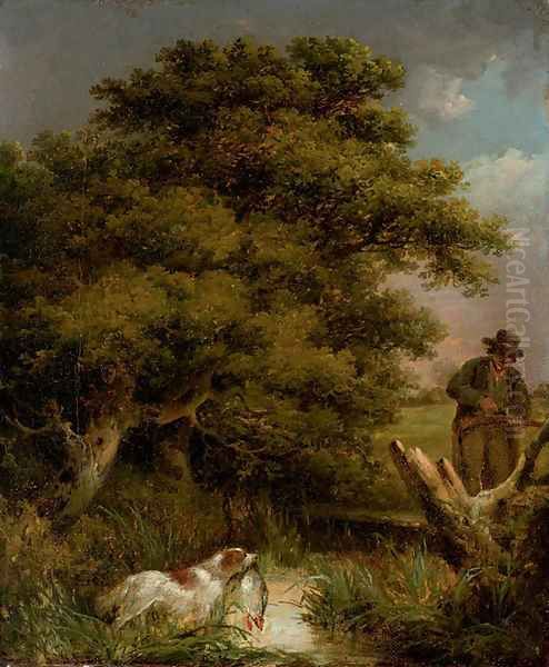 Duck Shooting 2 Oil Painting by George Morland