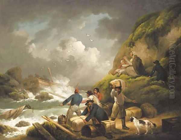 The Shipwreck Oil Painting by George Morland