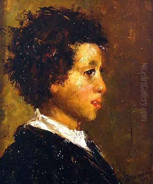 Luigiello Oil Painting by Antonio Mancini