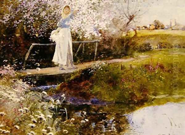 The Orchard Brook Oil Painting by Thomas Mackay