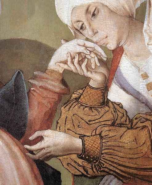 The Visitation (detail-2) 1506 Oil Painting by Master M.S.