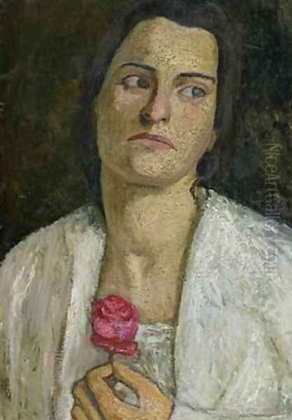 The Sculptress Clara Rilke-Westhoff 1878-1954 Oil Painting by Paula Modersohn-Becker