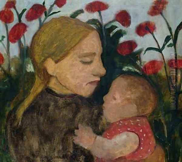 Mother and Child 1904 Oil Painting by Paula Modersohn-Becker